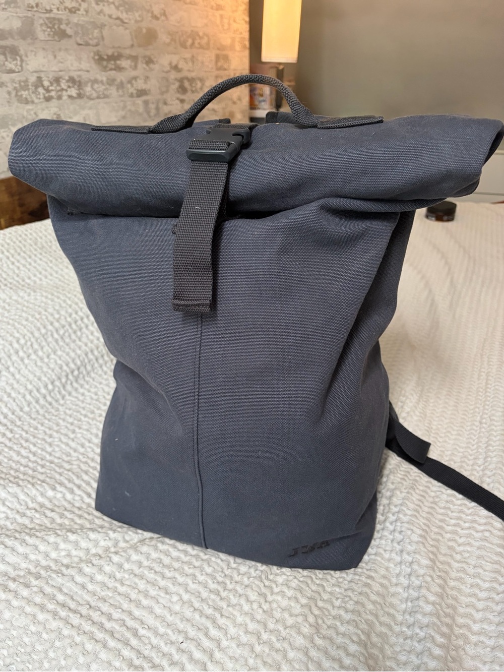 Navy Uniqlo JW Anderson back pack